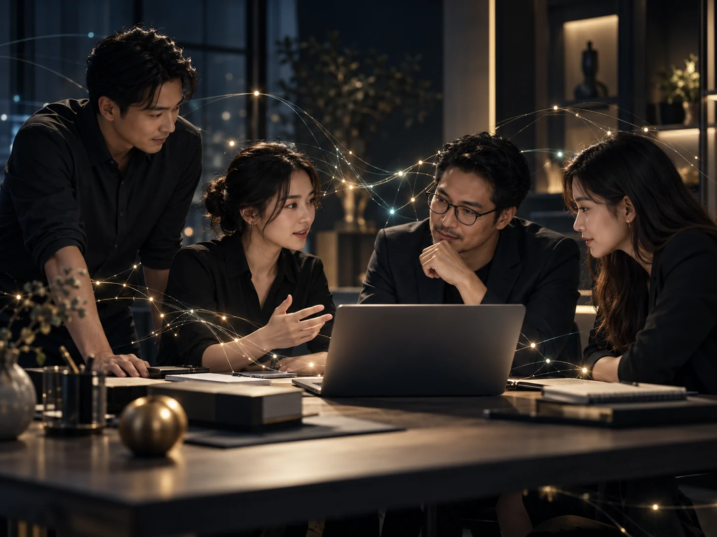 Đội ngũ doanh nghiệp nhỏ và vừa trao đổi về ứng dụng AI vào công việc
